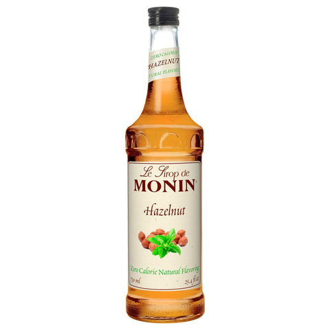 Monin Hazelnut Zero Calorie Natural Flavoring, 750 Milliliter -- 6 per case.