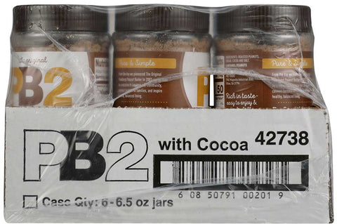 PB2 Foods Peanut Powder with Cocoa, 6.5 Ounce -- 6 per case