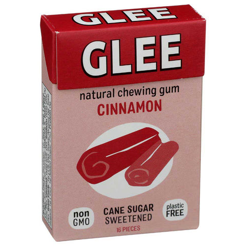Glee Gum Cinnamon Chewing Gum - 16 pieces per pack -- 12 packs per case.