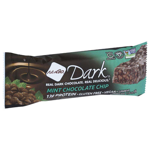 Nugo Dark Mint Chocolate Chip Nutrition Bar, 1.76 Ounce -- 12 per case.