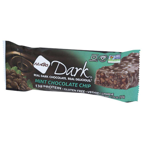 Nugo Dark Mint Chocolate Chip Nutrition Bar, 1.76 Ounce -- 12 per case.