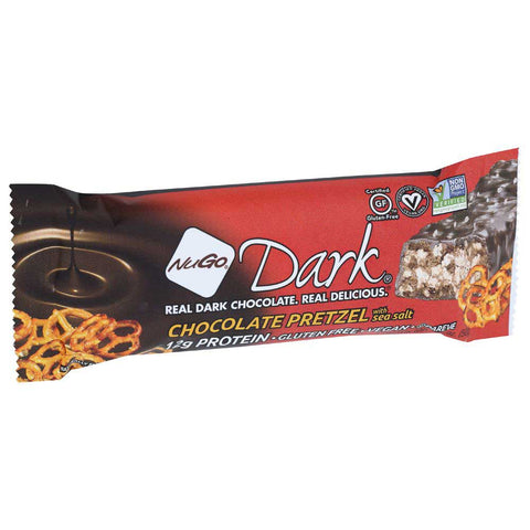 Nugo Dark Chocolate Pretzel Nutrition Bar, 1.76 Ounce -- 12 per case.