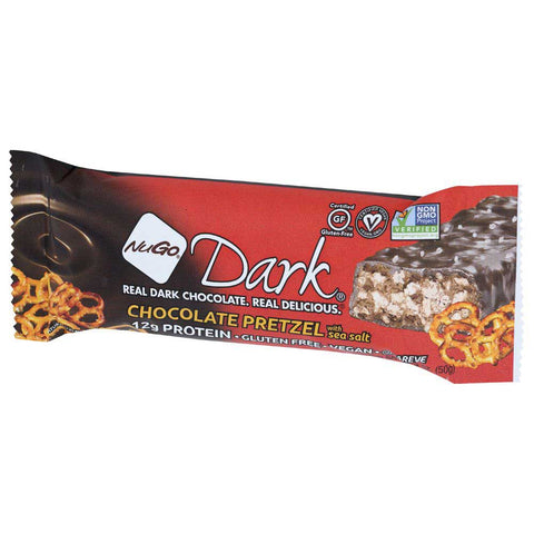 Nugo Dark Chocolate Pretzel Nutrition Bar, 1.76 Ounce -- 12 per case.