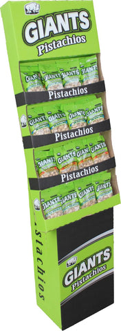 Giants 3 Flavors Sour Cream and Onion Original and Dill Pickle Pistachios - Shipper -- 48 per case