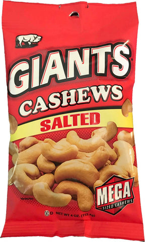 Giants 3 Flavors Cashews - Shipper Display -- 48 per case