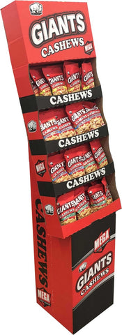 Giants 3 Flavors Cashews - Shipper Display -- 48 per case