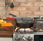 Lodge Preseasoned Cast Iron Deep Skillet -- 2 per case.