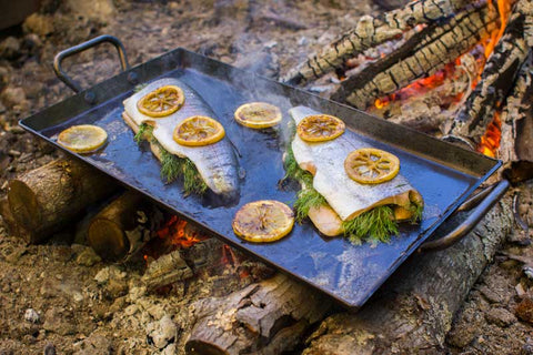 Lodge Seasoned Carbon Steel Griddle, 18 x 10 inch -- 2 per case.