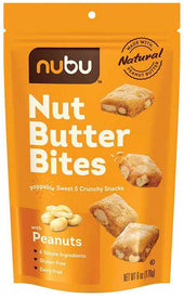 Nubu Peanut Nut Butter Bites, 6 Ounce -- 6 per case