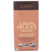 Green and Black Organic Almond Milk Chocolate Bar, 3.17 Ounce -- 10 per case