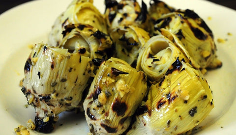 Sevillo Fine Foods Quartered Fire Roasted Artichoke Hearts, 8 Pound.