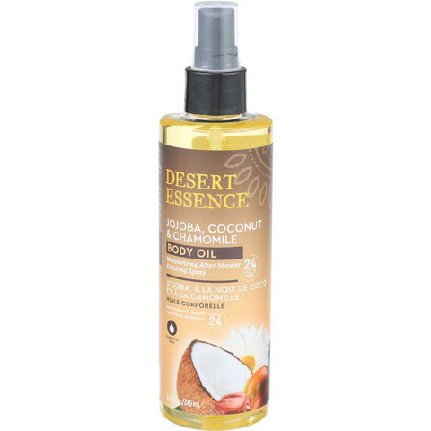 Desert Essence Coconut and Chamomile Jojoba Body Oil Spray, 8.28 Fluid Ounce
