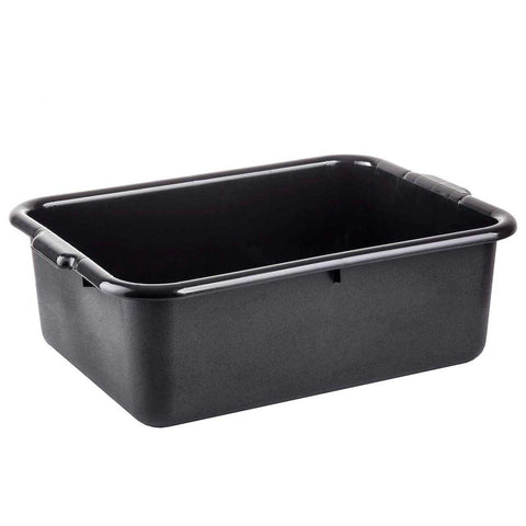 Tablecraft Black High Density Polypropylene Tote Box, 7.5 Gallon -- 12 per case
