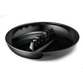 Tablecraft Bakelite Black Round Ashtray with Safety Island, 7 x 7 x 1.375 inch -- 72 per case