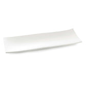 Tablecraft Frostone Collection White Melamine Textured Finish Rectangular Tray, 27.5 x 10.5 x 1.875 inch