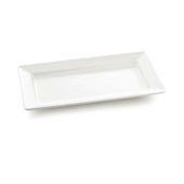 Tablecraft Frostone Collection White Melamine Textured Finish Rectangular Tray, 22 x 12.75 x 2.25 inch