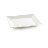 Tablecraft Frostone Collection White Melamine Square Tray, 14.25 x 14.25 x 1.25 inch