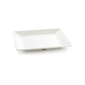 Tablecraft Frostone Collection White Melamine Square Tray, 16.625 x 16.625 x 1.5 inch