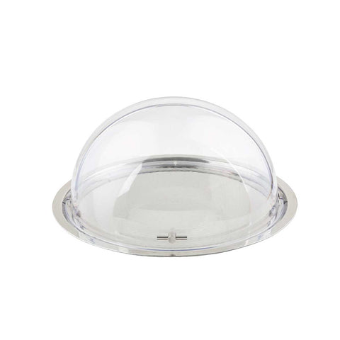 Tablecraft Remington Collection Rice Pattern 18-8 Stainless Steel Round Tray, 21 x 21 x 0.25 inch