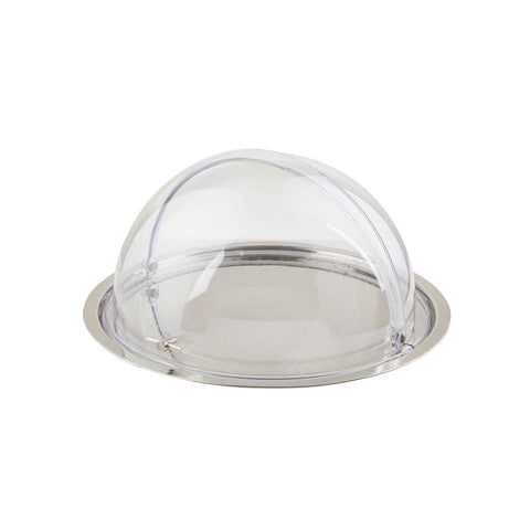 Tablecraft Remington Collection Rice Pattern 18-8 Stainless Steel Round Tray, 21 x 21 x 0.25 inch