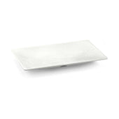 Tablecraft Frostone Collection Melamine Pebble Finish Rectangular Tray, 20.75 x 12.75 x 1.75 inch
