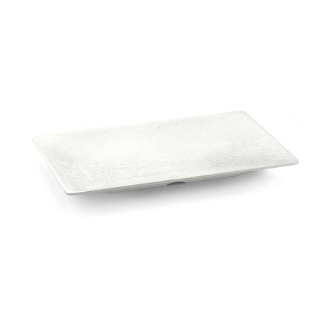 Tablecraft Frostone Collection Melamine Pebble Finish Rectangular Tray, 20.75 x 12.75 x 1.75 inch