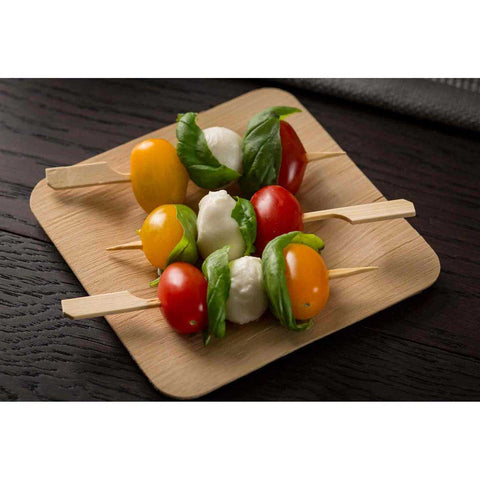 Tablecraft Bamboo Paddle Pick, 3.5 inch - 100 count per pack -- 12 packs per case