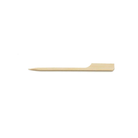 Tablecraft Bamboo Paddle Pick, 3.5 inch - 100 count per pack -- 12 packs per case