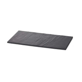 Tablecraft Frostone Slate Collection Melamine Black Slate Rectangular Serving Tray, 12.75 x 6.875 x 0.32 inch