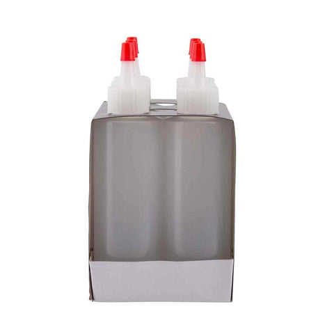 Tablecraft Clear LDPE Chef Squeeze Bottle with HDPE Cap, 4 Ounce - 6 count per pack -- 12 packs per case