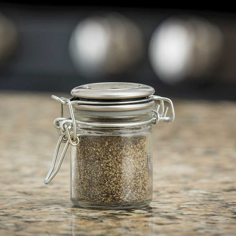 Tablecraft Glass Resealable Salt and Pepper Shaker, 1.5 Ounce -- 6 per case