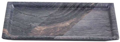 Tablecraft Barnwood Collection Melamine Rectangular Tray, 11 x 5.75 x 0.5 inch