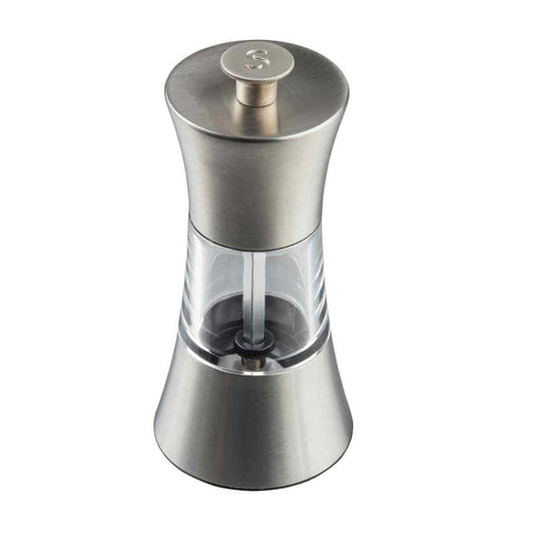Tablecraft Stainless Steel and Acrylic Salt and Pepper Mill Set, 5 inch -- 1 set