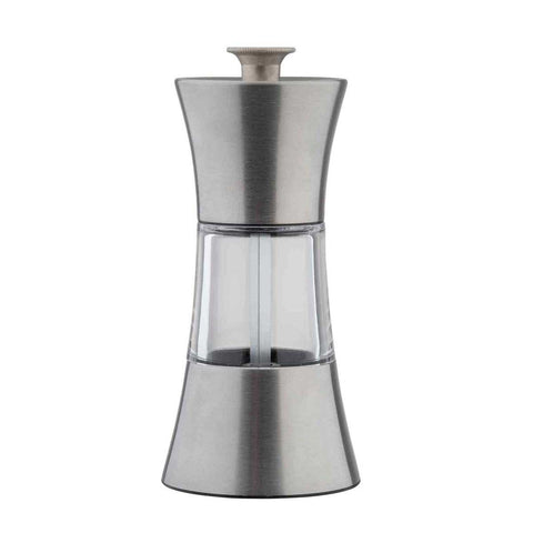 Tablecraft Stainless Steel and Acrylic Salt and Pepper Mill Set, 5 inch -- 1 set