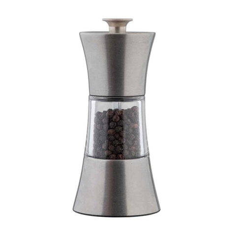 Tablecraft Stainless Steel and Acrylic Salt and Pepper Mill Set, 5 inch -- 1 set