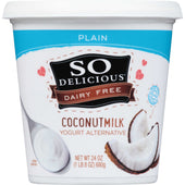 So Delicious Plain Dairy Free Coconut Milk Yogurt Alternative, 24 Ounce -- 6 per case.