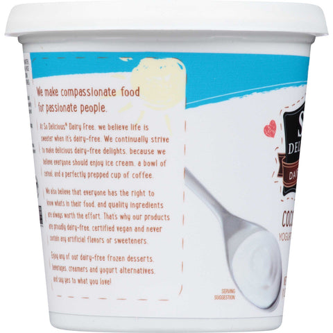 So Delicious Plain Dairy Free Coconut Milk Yogurt Alternative, 24 Ounce -- 6 per case.