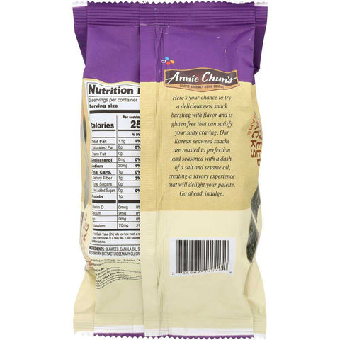 Annie Chuns Sesame Seaweed Snack, 0.35 Ounce -- 12 per case.