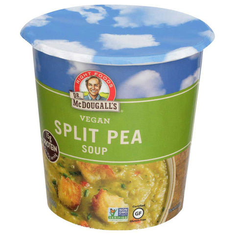 Dr McDougalls Right Foods Split Pea Big Cup Soup, 2.5 Ounce -- 6 per case.