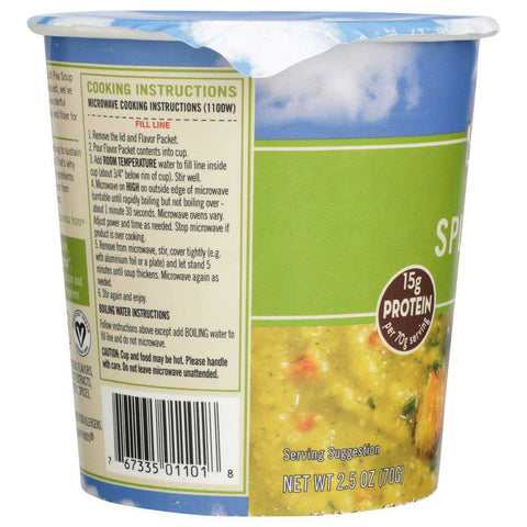 Dr McDougalls Right Foods Split Pea Big Cup Soup, 2.5 Ounce -- 6 per case.