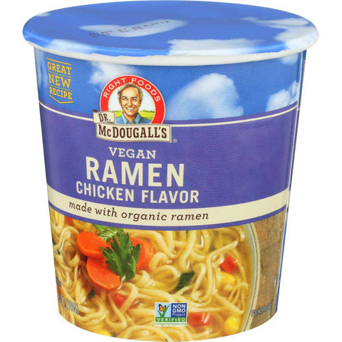 Dr McDougalls Right Foods Ramen Chicken Soup with Noodles, 1.8 Ounce -- 6 per case.