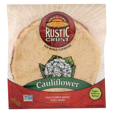 Rustic Crust Cauliflower Pizza Crust, 9 Ounce -- 8 per case