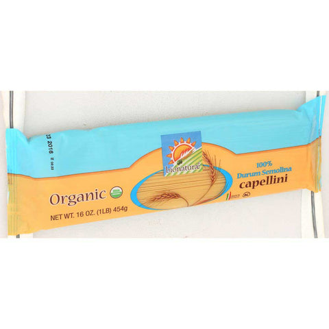 Bionaturae Organic Capellini Pasta, 16 Ounce -- 12 per case.