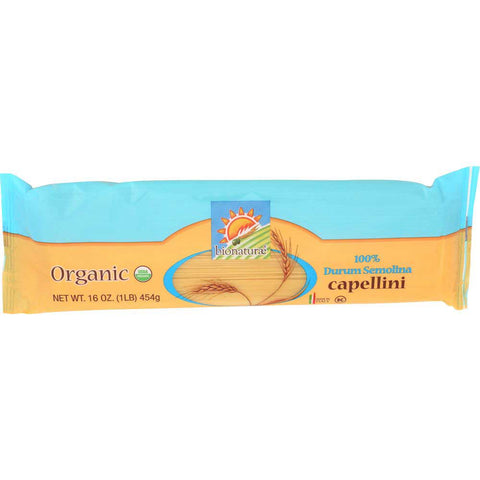 Bionaturae Organic Capellini Pasta, 16 Ounce -- 12 per case.