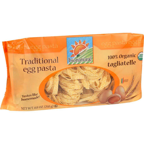 Bionaturae 100 Percent Organic Tagliatelle Traditional Egg Pasta, 8.8 Ounce -- 12 per case