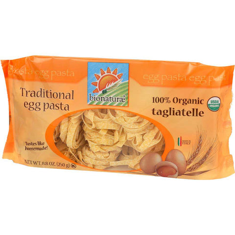 Bionaturae 100 Percent Organic Tagliatelle Traditional Egg Pasta, 8.8 Ounce -- 12 per case