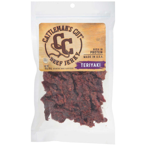 Lowreys Cattlemans Cut Teriyaki Beef Jerky, 10 Ounce -- 10 per case.