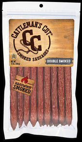 Cattlemens Double Smoked Sausages Stick, 12 Ounce -- 8 per case