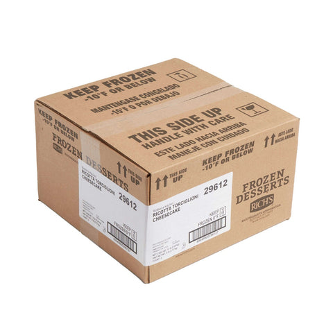 Rich Mothers Kitchen New York Grand Ricotta Torcigloni Cheese Cake, 96 Ounce -- 2 per case.