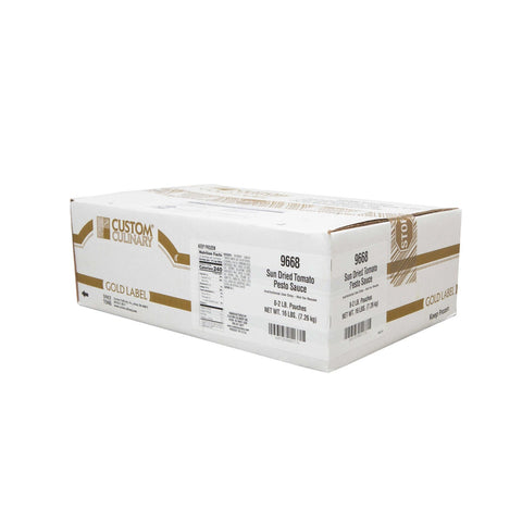 Custom Culinary Gold Label Sun Dried Tomato Pesto Sauce, 2 Pound -- 8 per case.